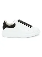 Men's Strass Heel Platform Leather Sneakers