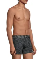 Barocco-Print Cotton-Stretch Boxer Briefs