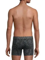 Barocco-Print Cotton-Stretch Boxer Briefs