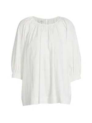 Puff-Sleeve Blouse