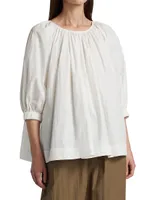 Puff-Sleeve Blouse