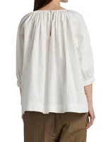 Puff-Sleeve Blouse