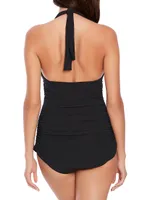 Yvonne Solid One-Piece Swimdress