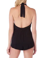 Bianca Solid Swim Romper