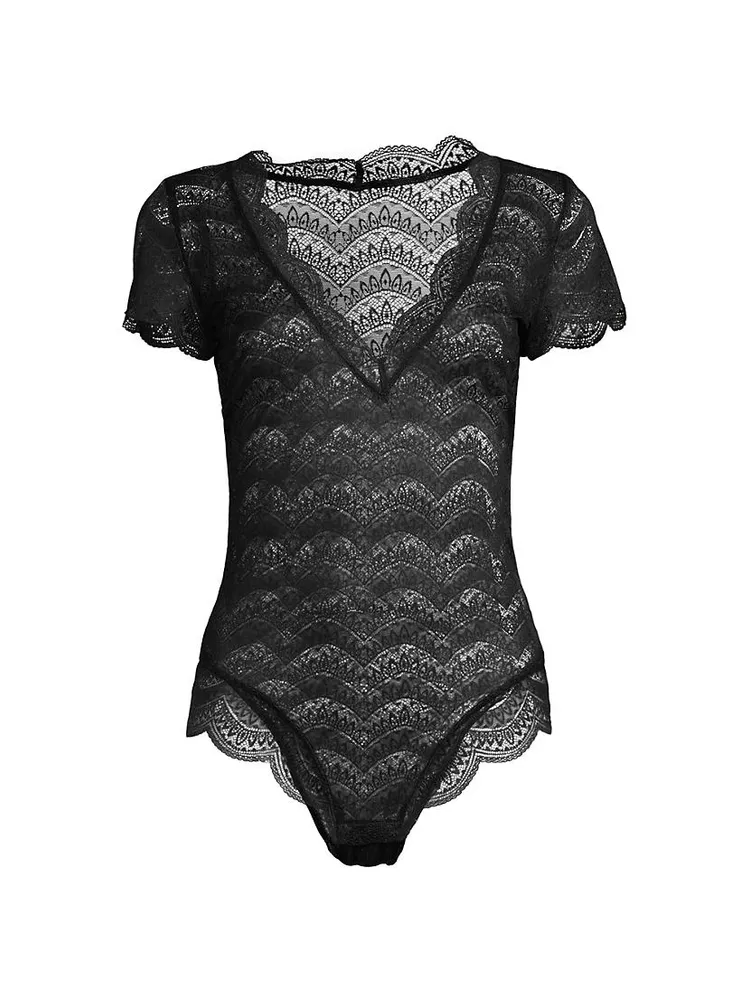 Karma Scalloped Lace Bodysuit