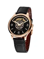 L.U.C XP Urushi Spirit Of Shí Chen 18K Rose Gold & Alligator Leather Strap Watch
