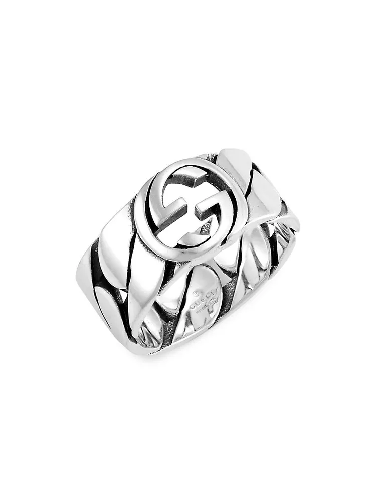 Sterling Silver Interlocking G Ring