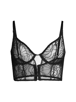 Marguerite Longline Lace Bra