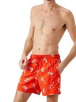 Crevet Crustacean-Embroidered Swim Trunks