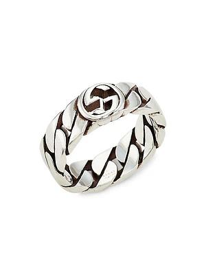 Sterling Silver Interlocking G Ring