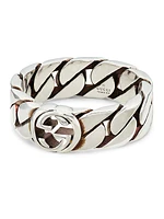 Sterling Silver Interlocking G Ring