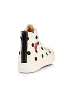 CdG PLAY x Converse Men's Chuck Taylor All Star Polka Dot High-Top Sneakers