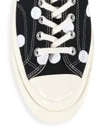 CdG PLAY x Converse Men's Chuck Taylor All Star Polka Dot Low-Top Sneakers