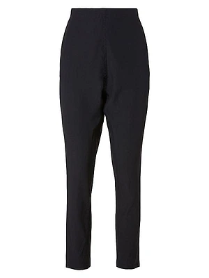 Stretch Silk Dropped Crotch Pants