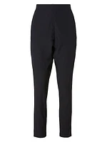 Stretch Silk Dropped Crotch Pants