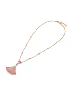 Divas' Dream 18K Rose Gold & Multi-Stone Pendant Necklace