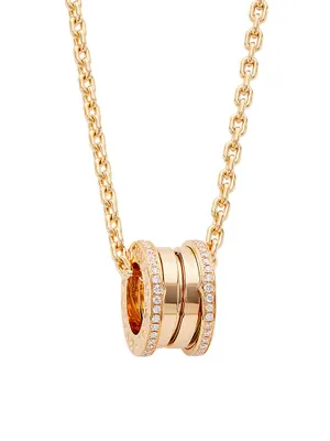 B.zero1 18K Rose Gold & Diamond Pendant Necklace