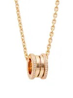 B.zero1 18K Rose Gold & Diamond Pendant Necklace