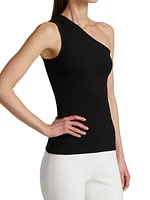 One-Shoulder Peplum Tank Top