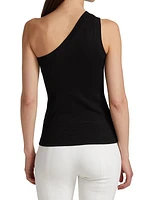 One-Shoulder Peplum Tank Top