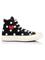 CdG Play x Converse Women's Polka Dot High-Top Sneakers