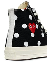 CdG Play x Converse Women's Polka Dot High-Top Sneakers