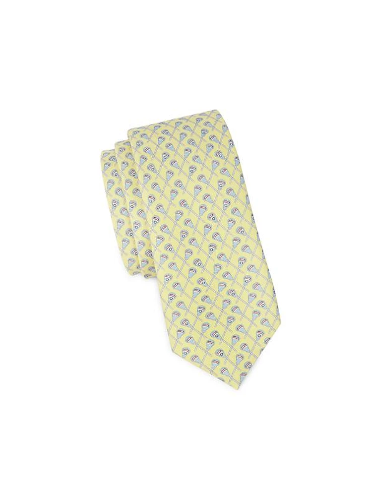 Boy's Lacrosse Print Tie