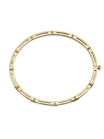 Love In Verona 18K Yellow Gold & 0.15 TCW Diamond Bangle