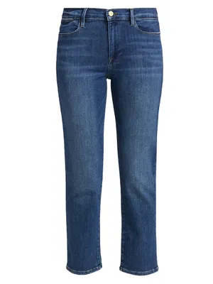 Le High Straight Cropped Jeans