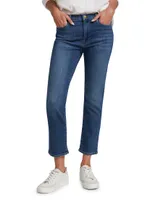 Le High Straight Cropped Jeans