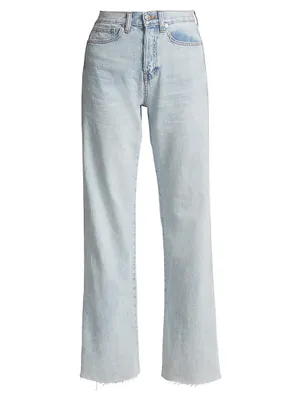 Taylor High-Rise Stretch Wide-Leg Jeans