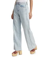 Taylor High-Rise Stretch Wide-Leg Jeans