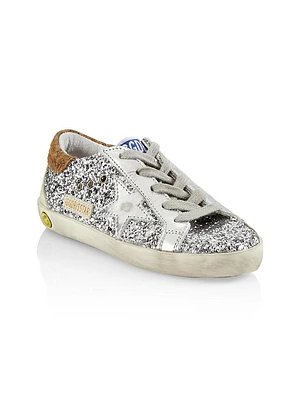 Baby's, Little Girl's & Girl's Super-Star Glitter Sneakers