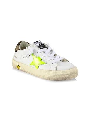 Baby's, Little Kid's & May Super-Star Camo Leather Sneakers