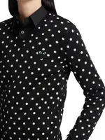 Polka Dot Wool Knit Sweater