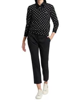 Polka Dot Wool Knit Sweater