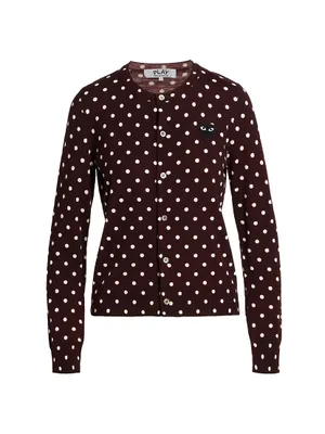 Heart Polka Dot Cardigan