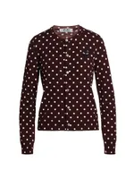 Heart Polka Dot Cardigan