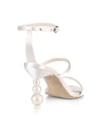 Rosalind Pearl Mid-Heel Sandals