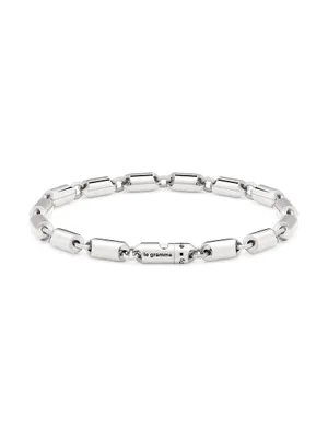 25G Polished Sterling Silver Segment Bracelet