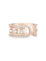 Move 10th 18K Rose Gold & Diamond Ring