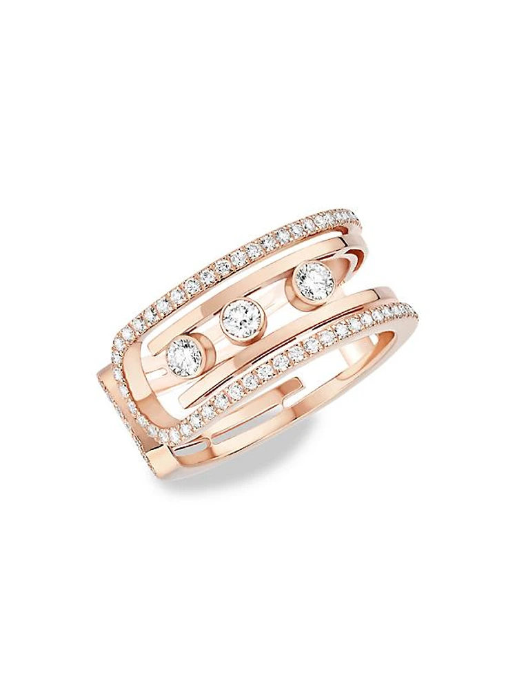 Move 10th 18K Rose Gold & Diamond Ring