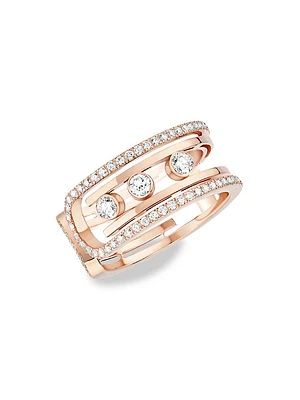 Move 10th 18K Rose Gold & Diamond Ring