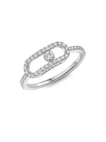 Move Uno 18K White Gold & Diamond Ring