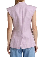 Geraldine Linen Vest