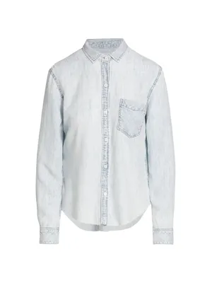 Ingrid Denim Button-Up Shirt