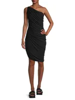 Diana Ruched One-Shoulder Minidress