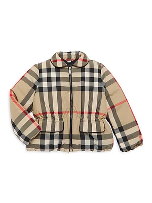 Little Girl's & Girl's Mollie Vintage Check Jacket