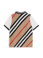 Little Boy's & Boy's Icon Stripe Merino Wool-Blend Polo Shirt