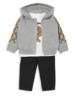 Baby's Classic Thomas Bear-Print Zip-Up Hoodie